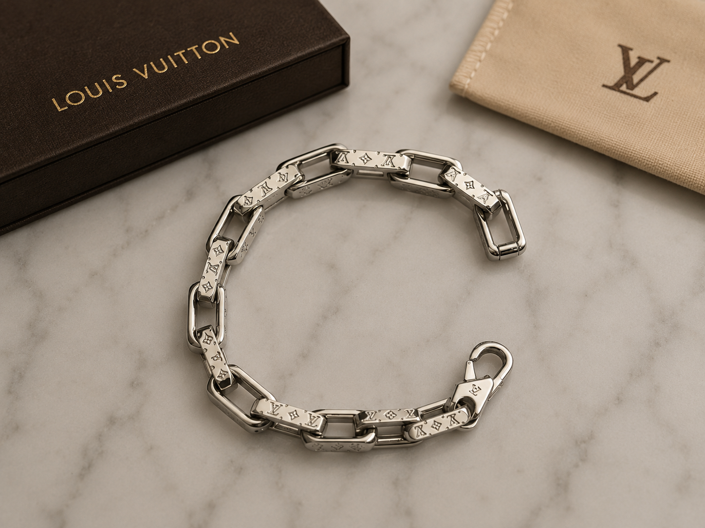 Silver LV Bracelet