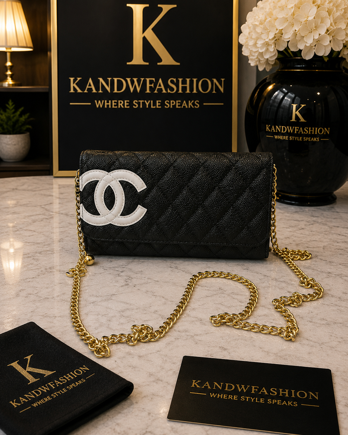 Black CC wallet Crossbody