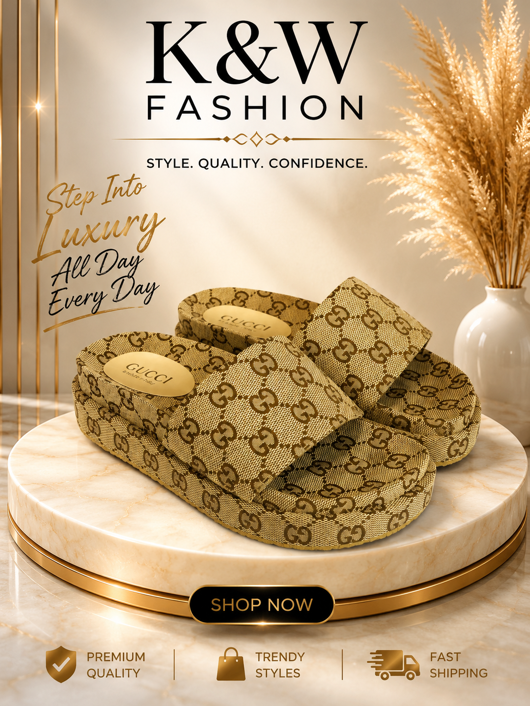 GG slippers 9, available
