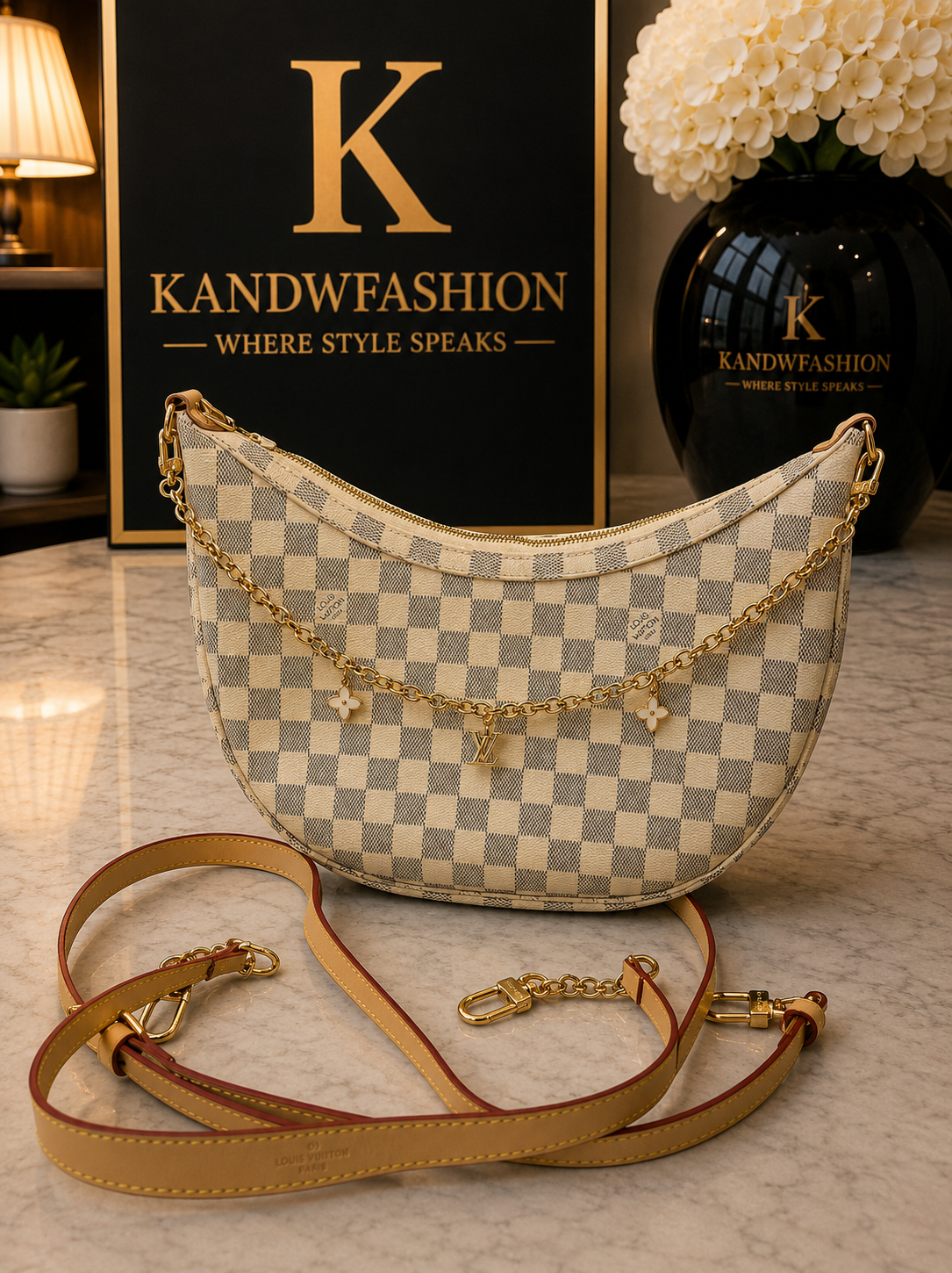 LV checkered Bag