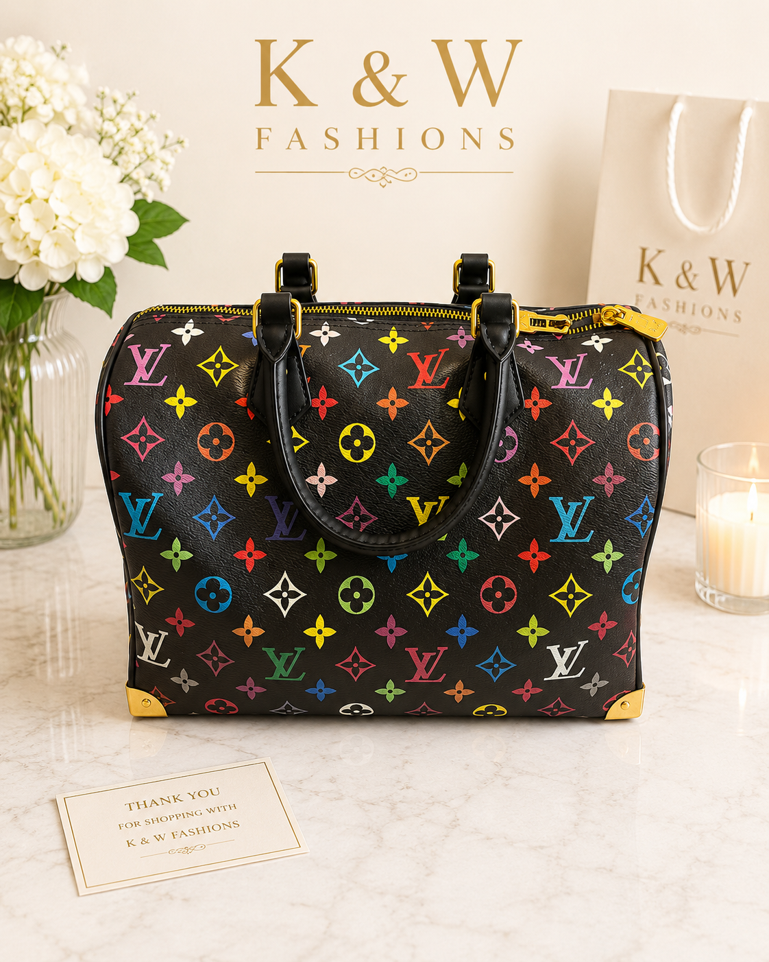Colorful LV bag 12 inch