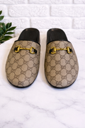 Tan GG slippers