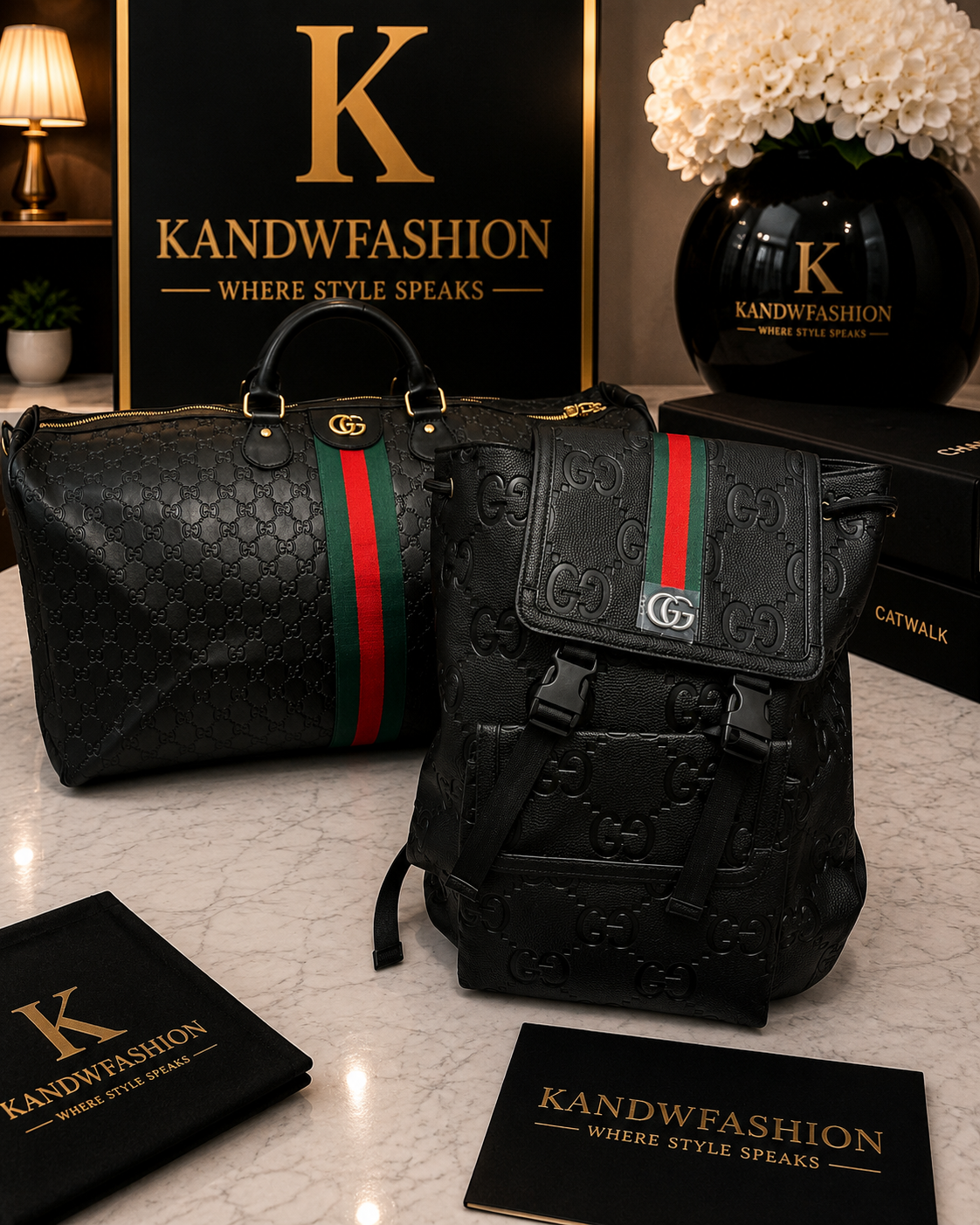 Black GG travel set