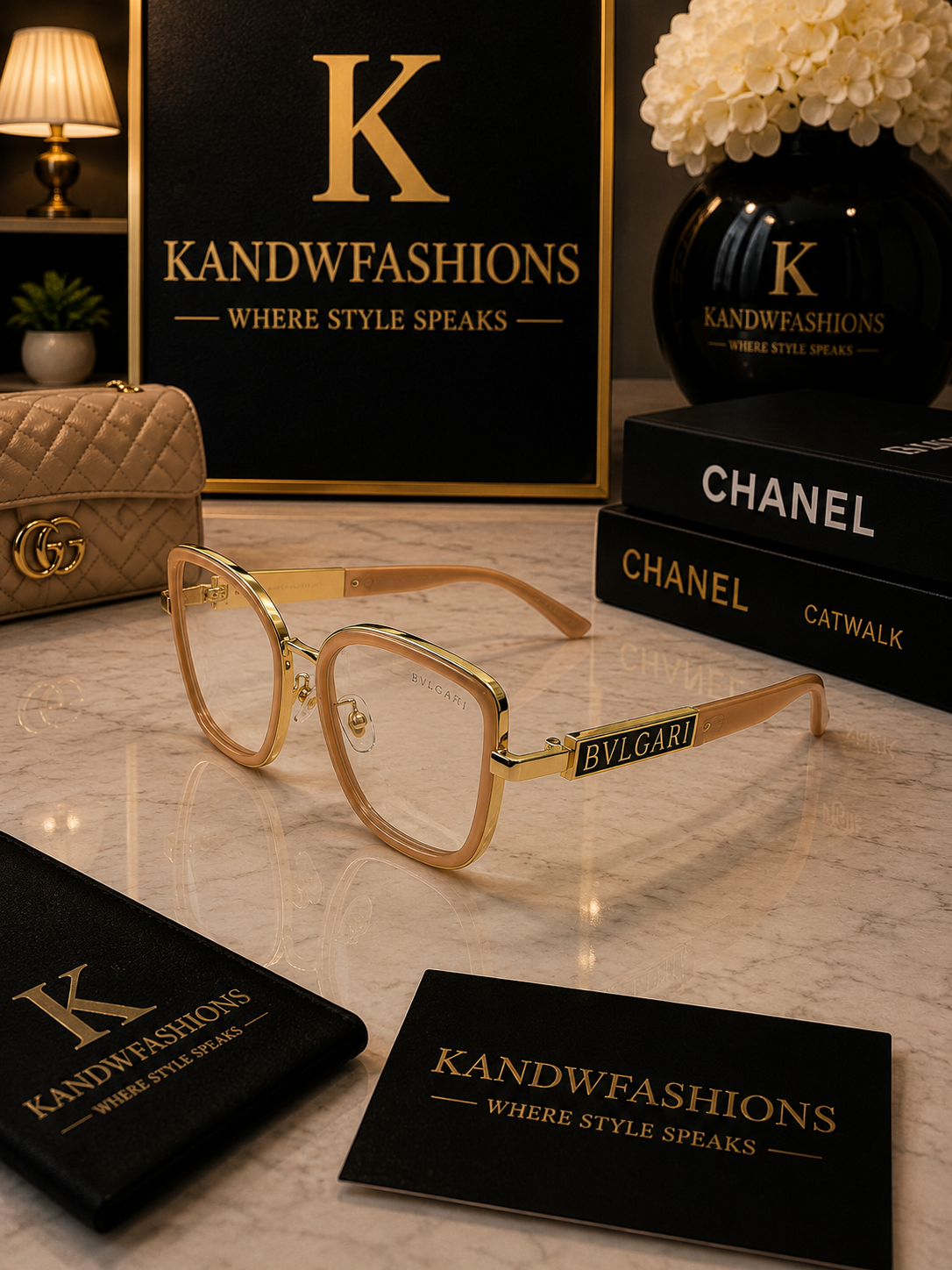 Pink clear frames