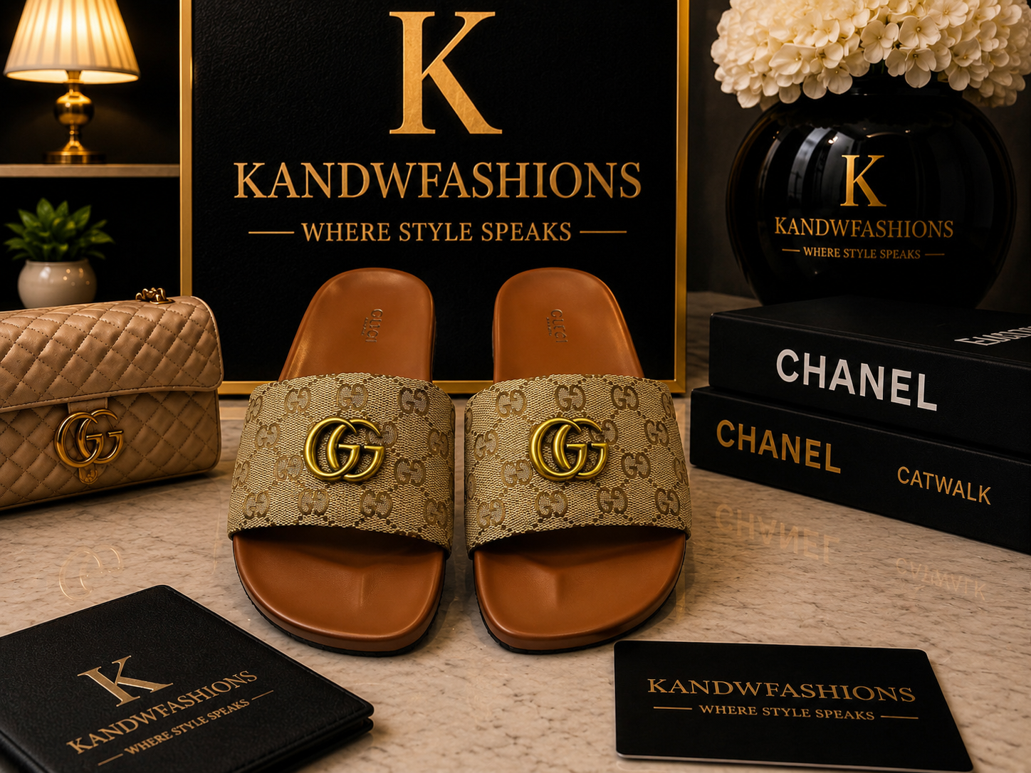 GG Slippers Size 11