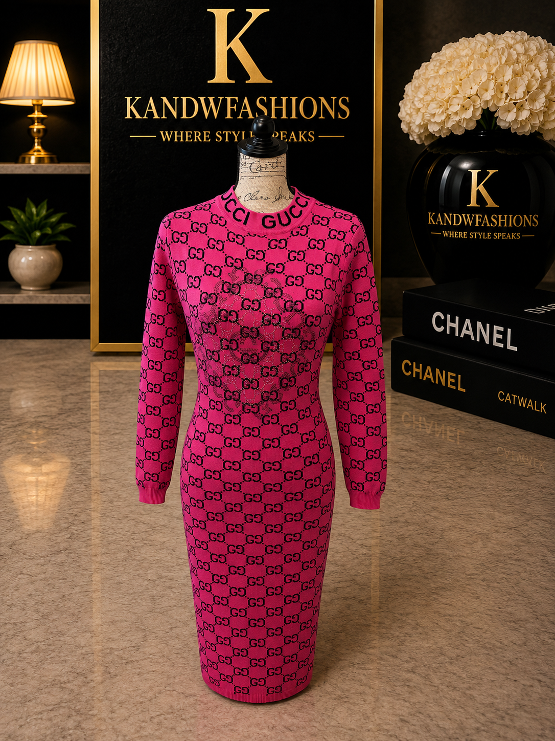 Pink GG Dress