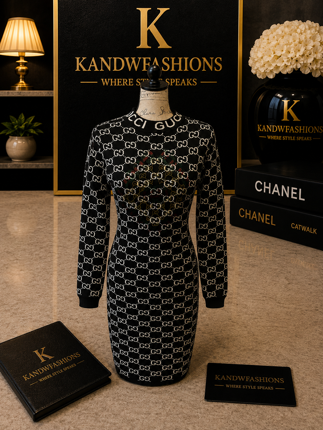 Black GG Dress