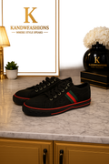 $110 Black and Red GG Sneaker Size 10