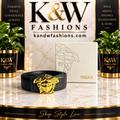 Black and Gold V Belt