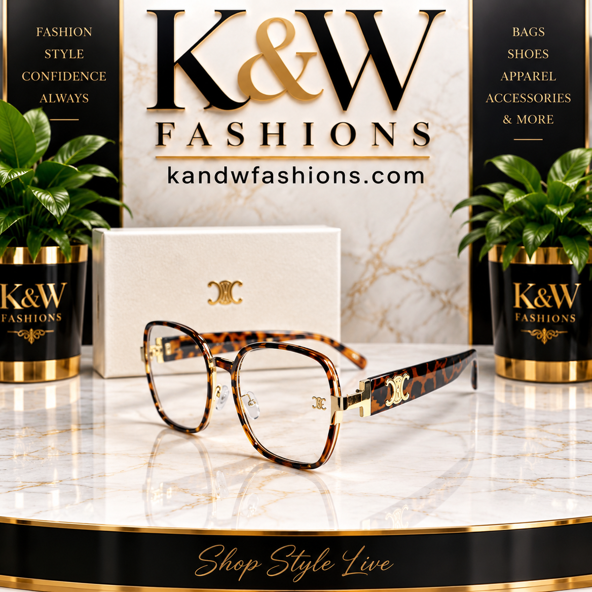 CL Brown Clear Frames